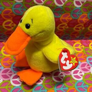 Ty Beanie Babies Quakers the Duck Bird (Retired)